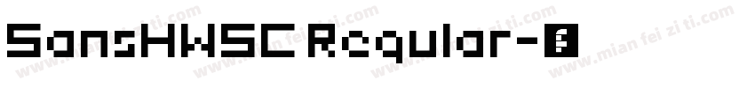 SansHWSC Regular字体转换
